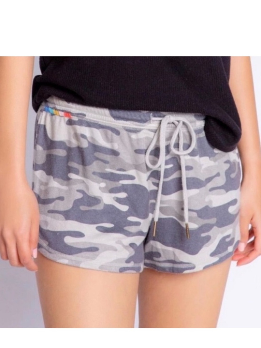 PJ Salvage Camo Cool Shorts Grey Size XS